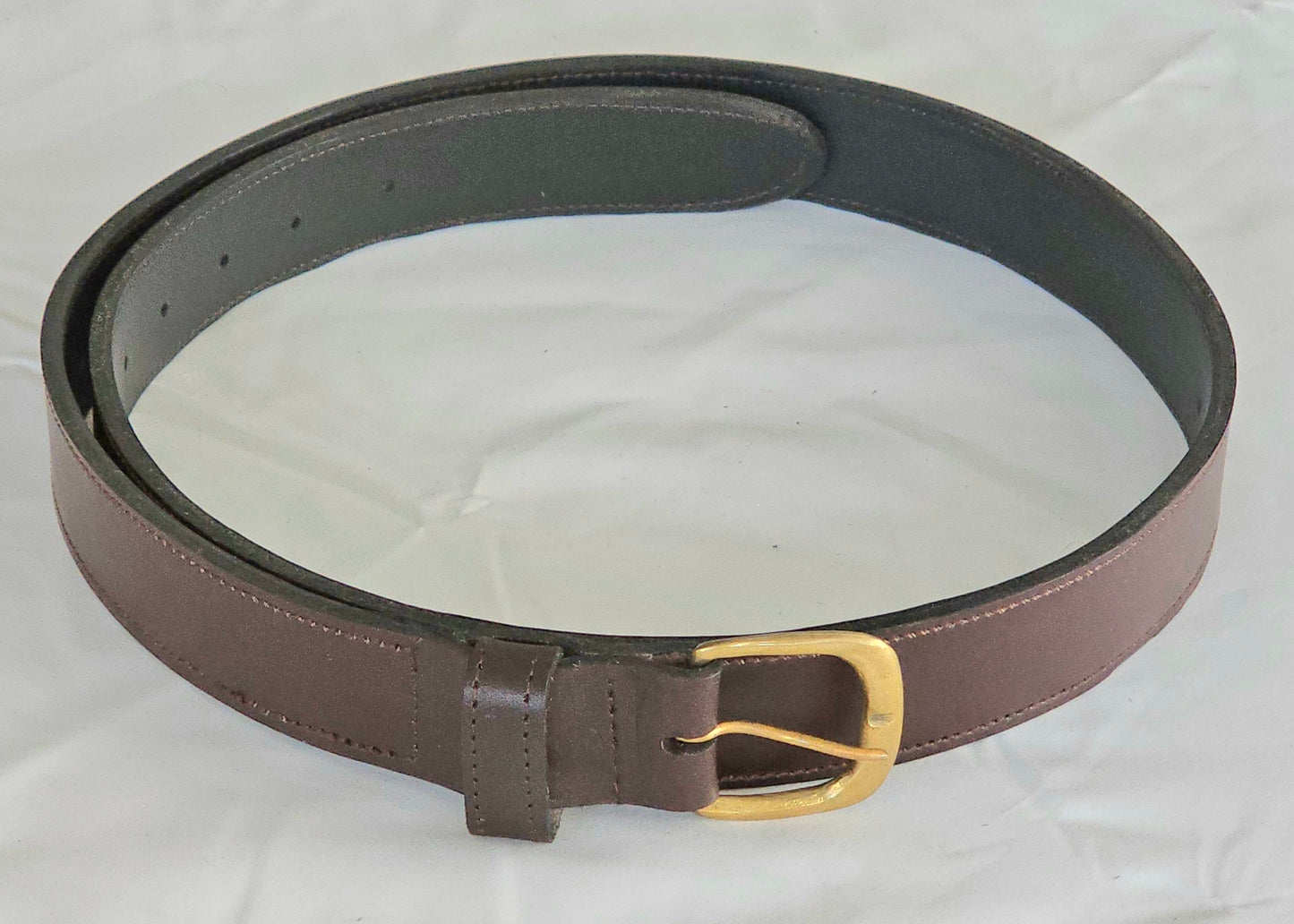 Cinturón de piel marrón Classic Loop (40")