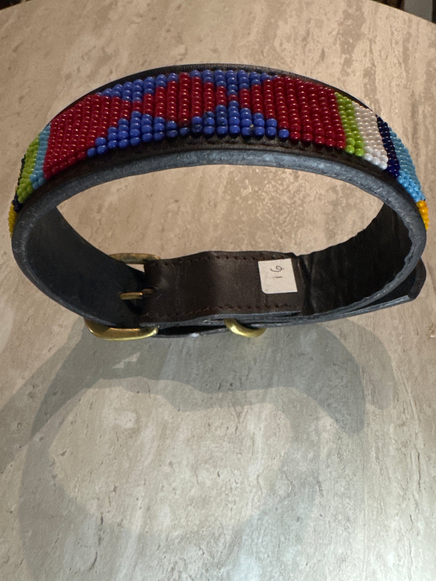 Collar para perro con cuentas de 16"