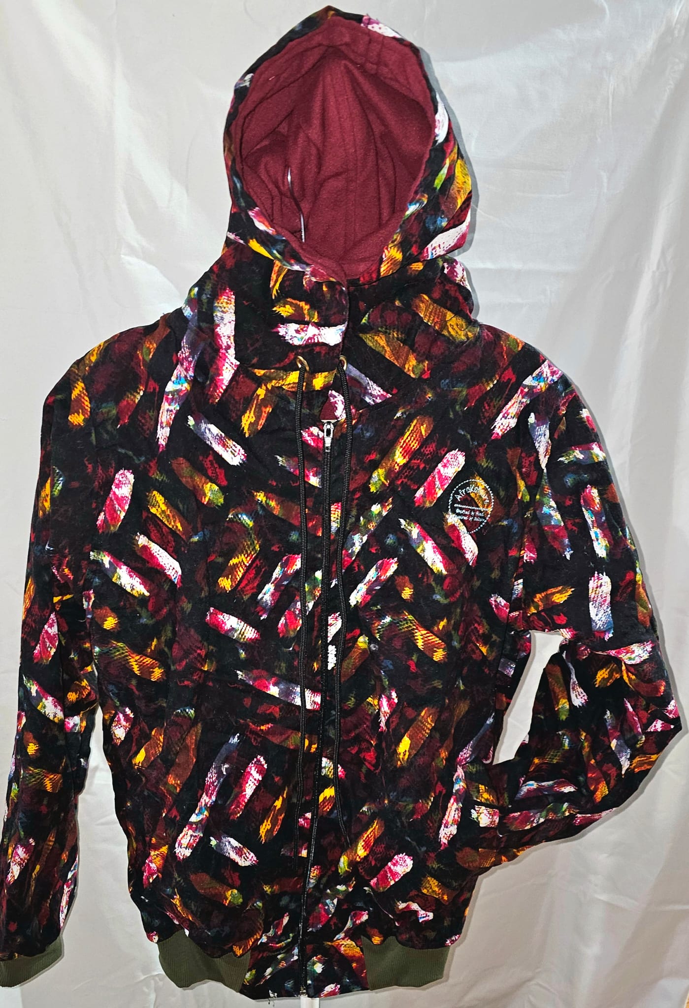 Fleece-Lined Ankara Hoodie