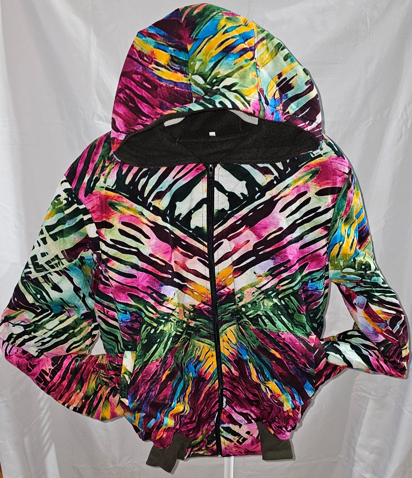 Fleece-Lined Ankara Hoodie