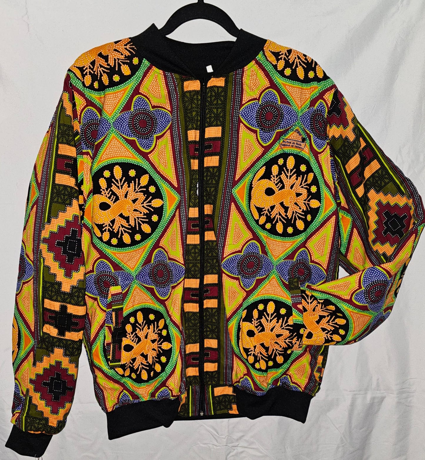 Fleece-Lined Ankara Hoodie