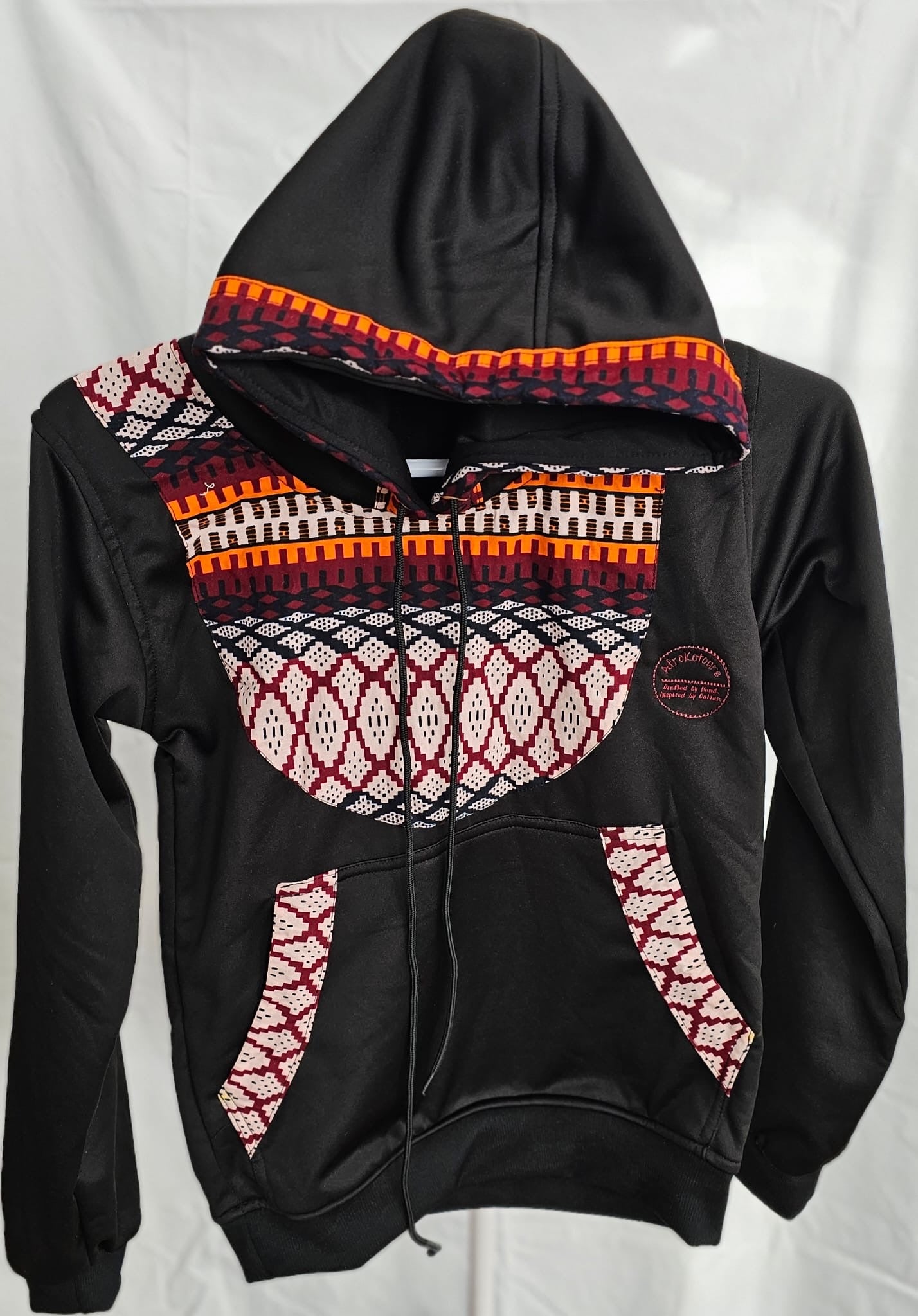 Black Hoodie (Bib Design) - Small