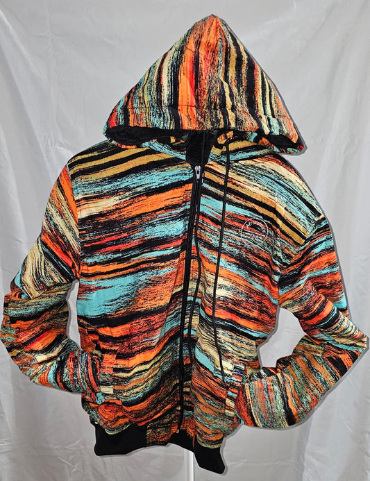 Fleece-Lined Ankara Hoodie