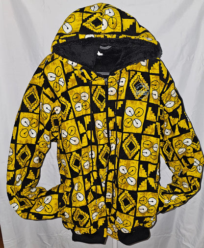 Fleece-Lined Ankara Hoodie
