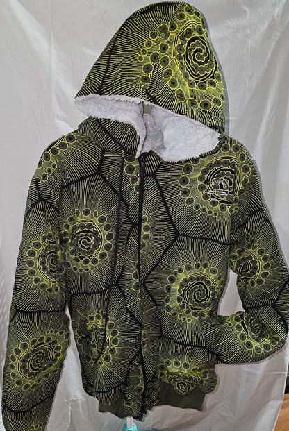 Fleece-Lined Ankara Hoodie